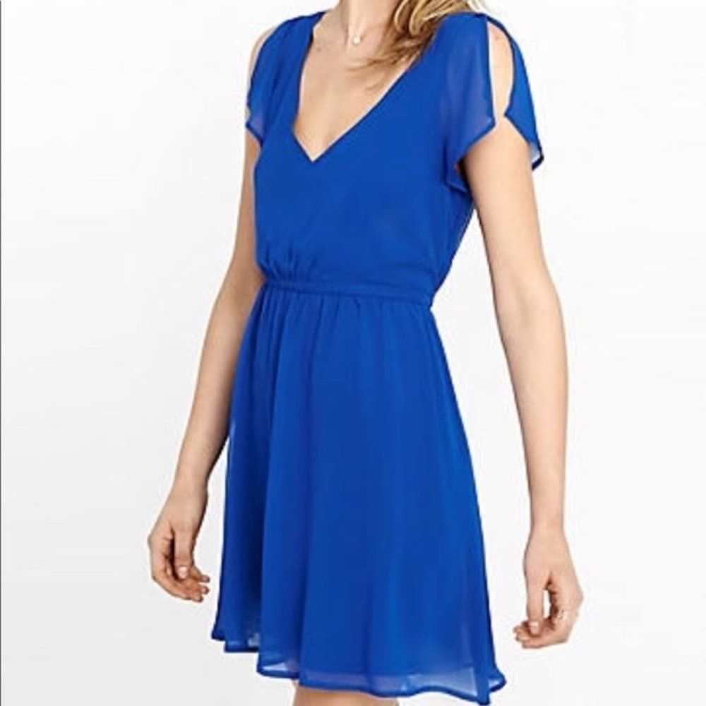 EXPESS | Royal Blue Dress, Size L